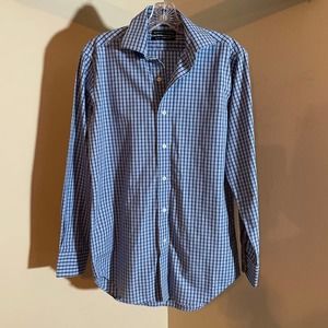 Saks Fifth Men’s Sz Sm Plaid Button Up